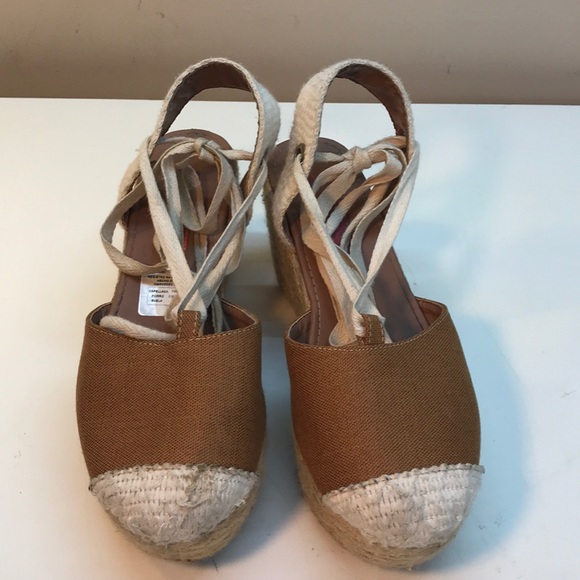 Mercedes Campuzano Brown & Tan Espadrilles Size 9 - Picture 2 of 10